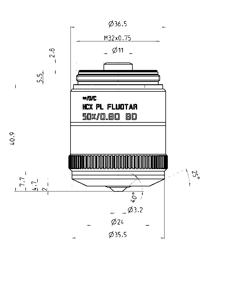 HC PL荧光50x/0,80 BD