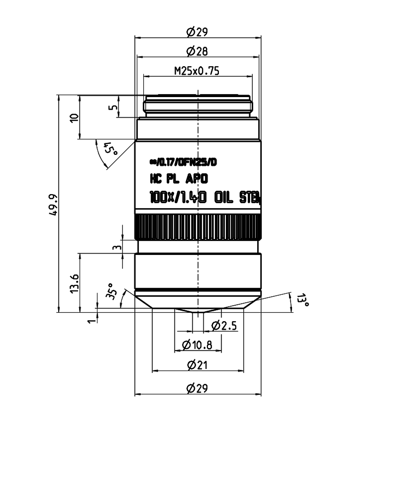 HC PL APO 100x/1,40 OIL STED WHITE